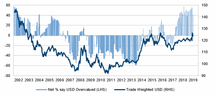 Survey Respondents Think USD Is Rich